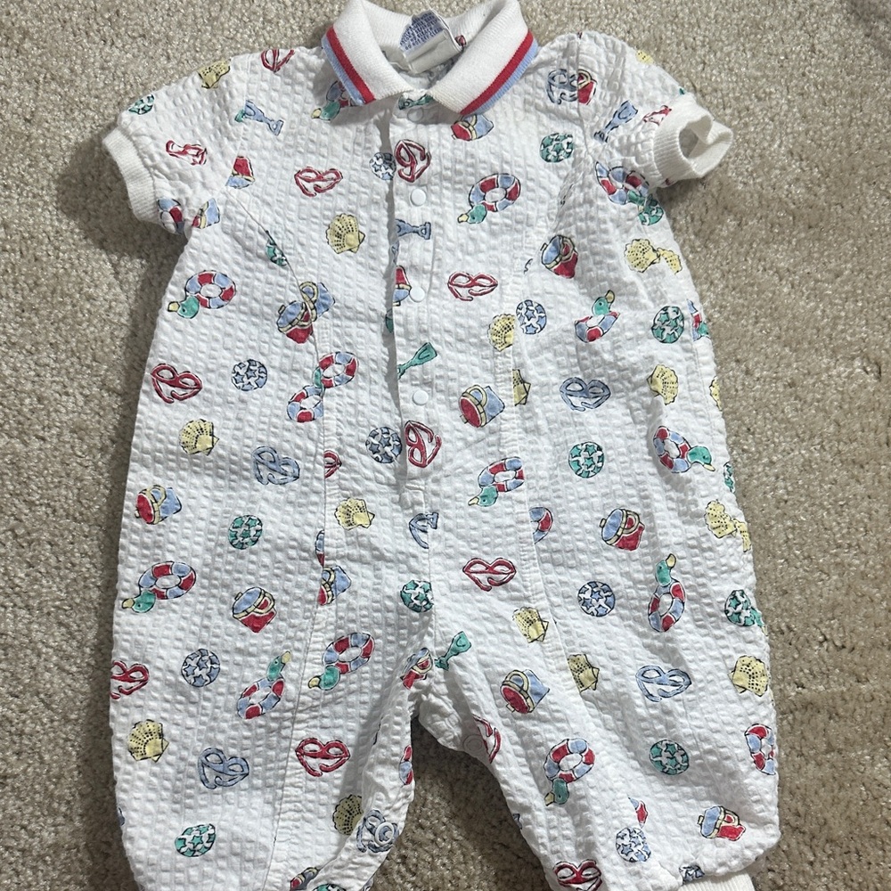 Absorba Vintage White Patterned Bodysuit